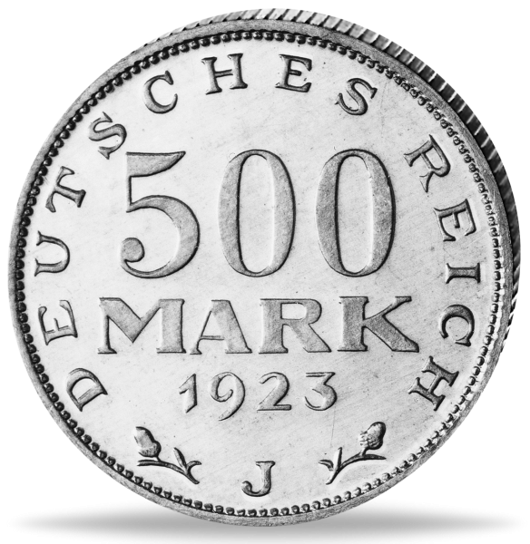 500 Mk Inflation Alu   1923 - Münze Vorderseite