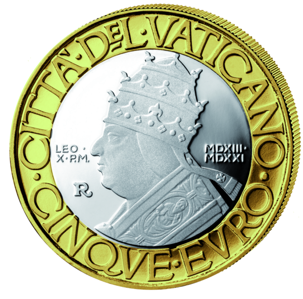 5 Euro Leo X - Vorderseite Münze