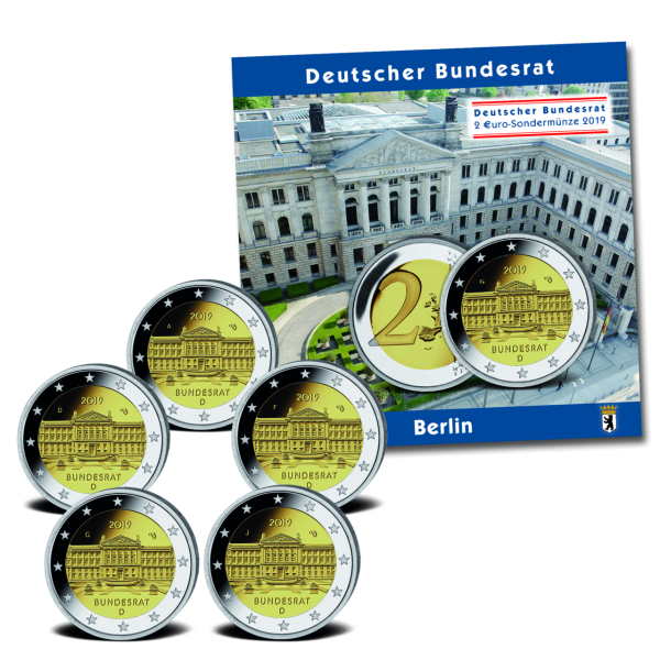 5x2E Berlin Bundesrat - Satzbild mit Verpackung