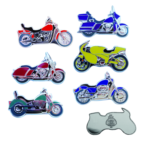 6x1$ Harley Davidson in Farbe - Satzbild