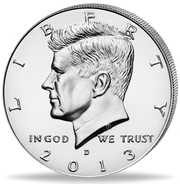 Halber Dollar Kennedy - Vorderseite Münze