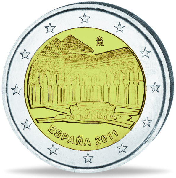 2 Euro Alhambra - Münze Vorderseite