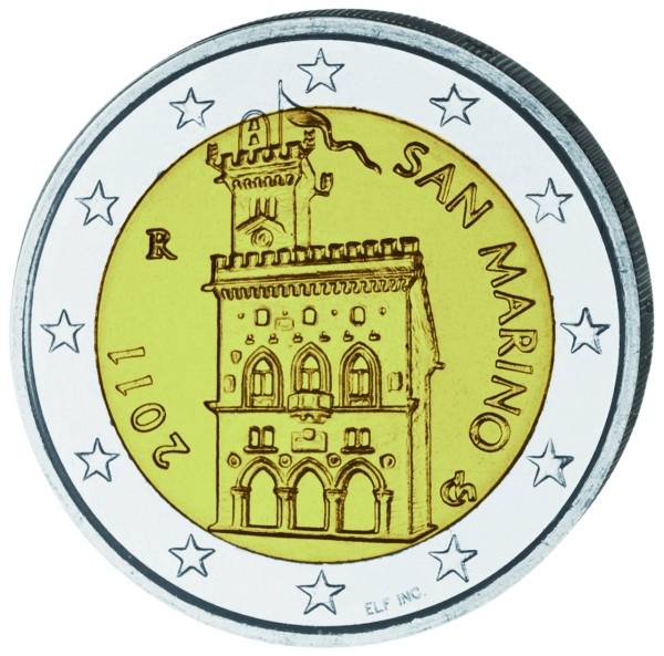2 Euro Regierungspalast - Münze Vorderseite