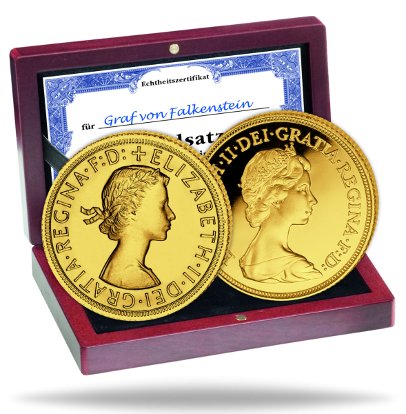 Sovereign-Gold-Gedenksatz Elizabeth II. (2 Münzen) - Satzbild