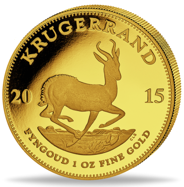 Südafrika, Krügerrand 1 Unze Gold 2015 - Münze Vorderseite