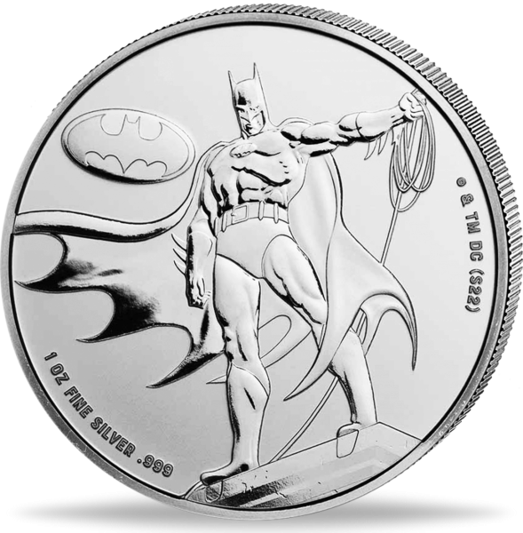 Samoa 5 $ Batman DC Comics 1 Unze Silber 2023 - Münze Vorderseite