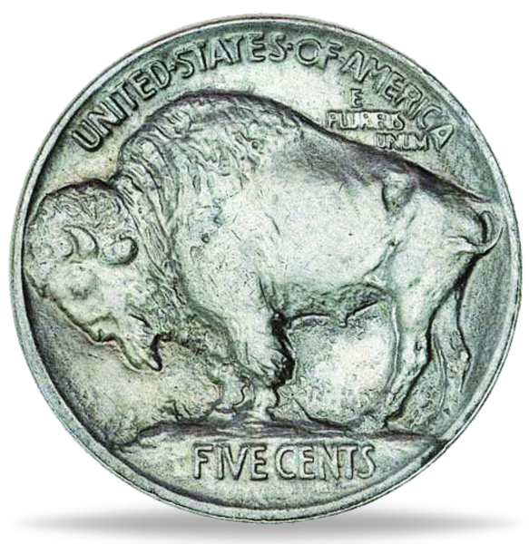 USA, 5 USCent 19131938, Buffalo Nickel MünzenVersandhaus EmporiumHamburg