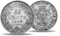 36 Grote´Bremen - Vorderseite Münze / 36 Grote´Bremen - Rückseite Münze 36 Grote´Bremen - Vorderseite Münze / 36 Grote´Bremen - Rückseite Münze