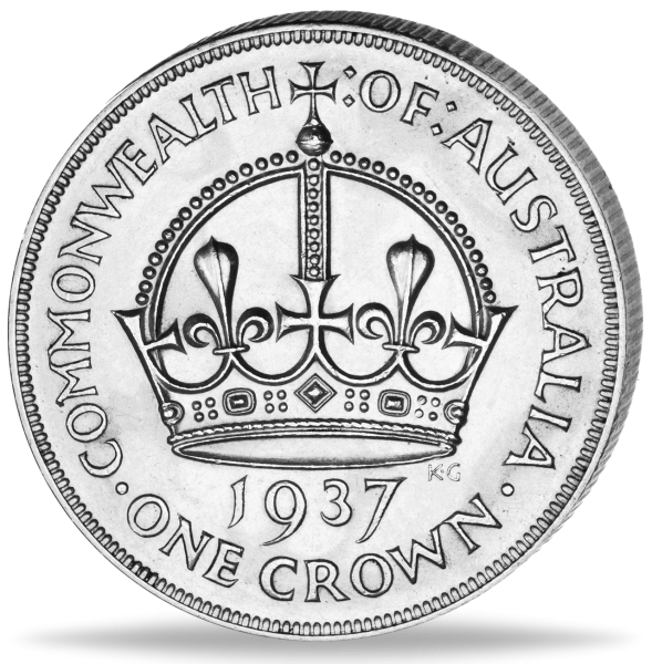 1 Crown George VI - Rückseite Münze