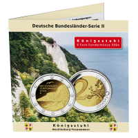 Deutschland, 5x 2 Euro Königsstuhl, 2024, alle 5 Prägestätten A-J – im Album