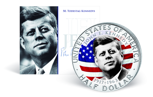 USA, 1/2 US-Dollar 2013, John F. Kennedy - Portrait - Münze Vorderseite
