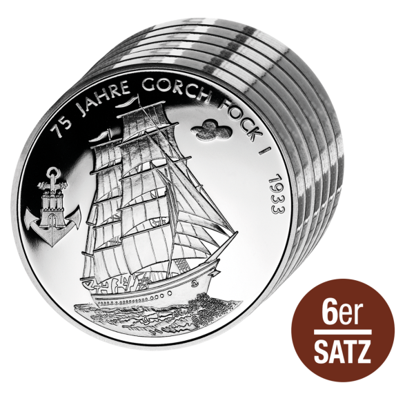 Zeitzeugen der Seefahrt - Münzen mit Schiffsmotiven Silber