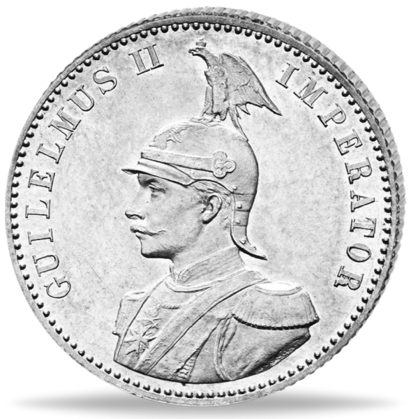 1/2 Rupie Deutsch-Ostafrika, Löwe und Palme 1891 - Silber - Münze Vorderseite