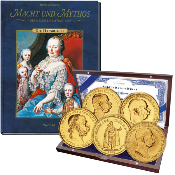 Gold-Kollektion Kronen von Franz Joseph (5 Münzen) - Satzbild