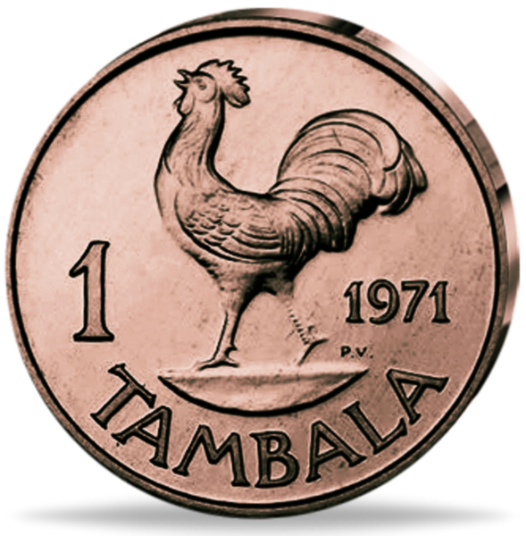 1 Tambala 1971 bis 1974 - Vorderseite Münze