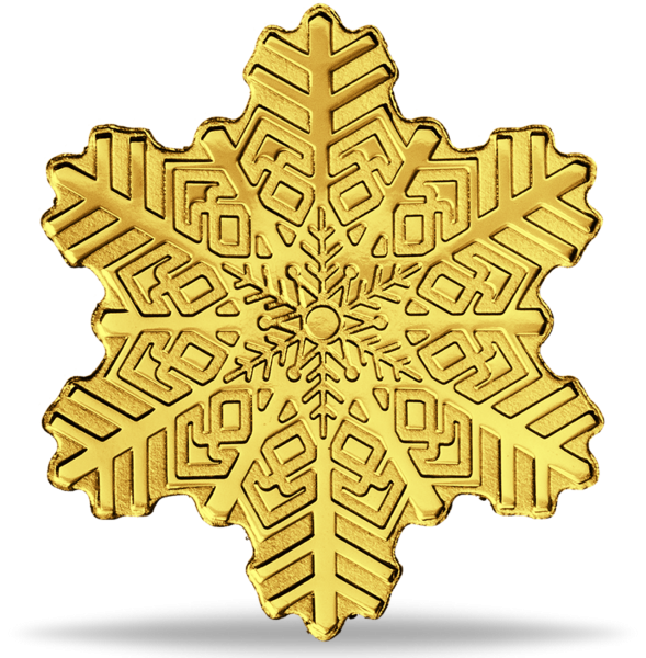 5 Dollar Goldene Schneeflocke - Vorderseite Münze