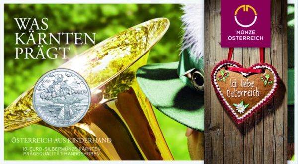 Österreich. 10 Euro „Kärnten“ 2012 - Silber - Verpackung