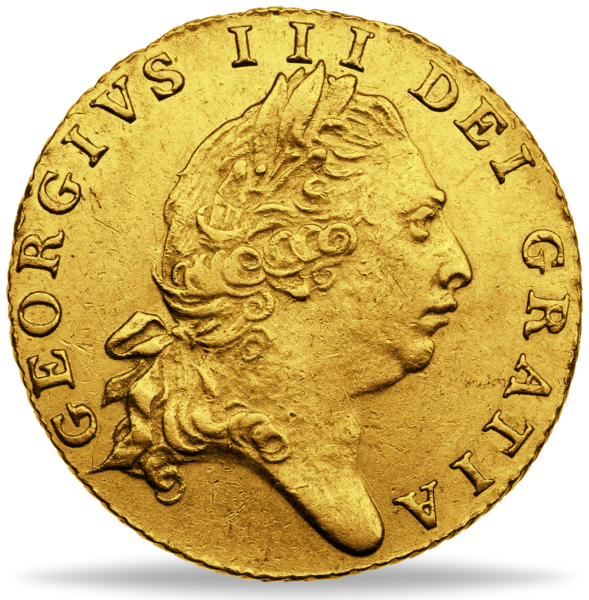 1_2 Guinea George III - Vorderseite Münze