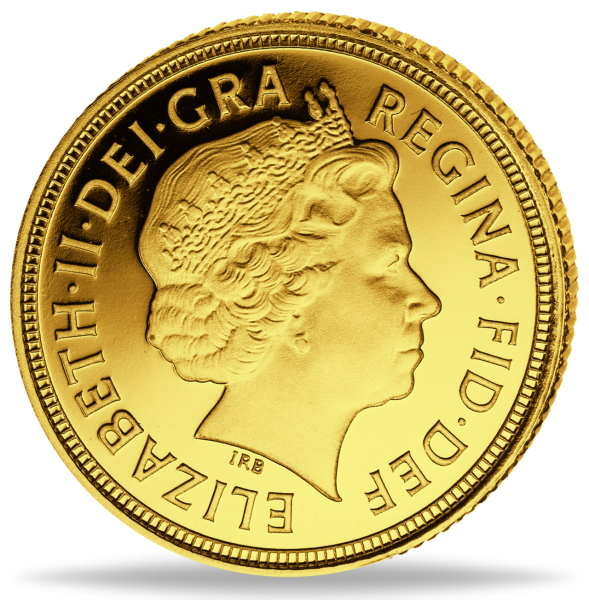 1/2 Pfd 1998-2014, Königin Elisabeth II. - Gold - Münze Vorderseite
