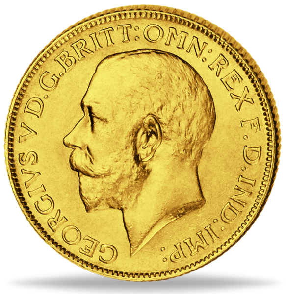 1 Sovereign 1911-1925, König Georg V. - Münze Rückseite