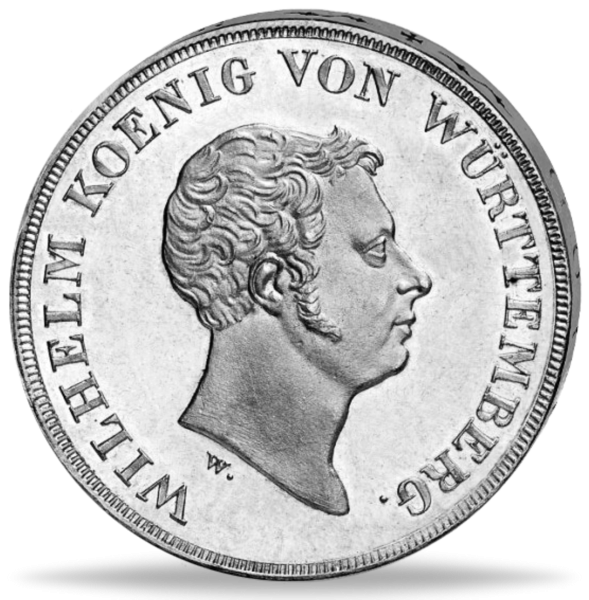 Kronentaler Wilhelm I. - Handelsfreiheit Thun 435 - Münze Vorderseite