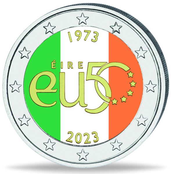 2 Euro 100 Jahre Bürgerkriegsende mit Farbapplikation - Münze Vorderseite
