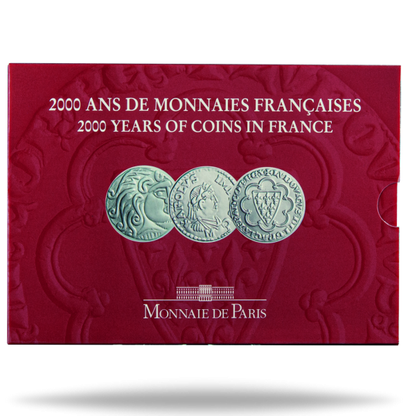 2000 Jahre Münzen in Frankreich - Blister Vorderseite