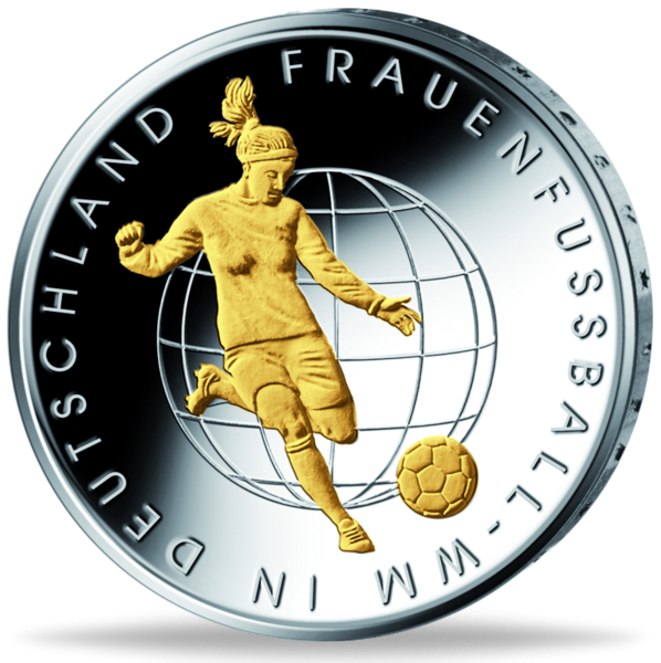 Deutschland 10 Euro „Frauenfußball-WM in Deutschland“ 2011 - Münze Vorderseite