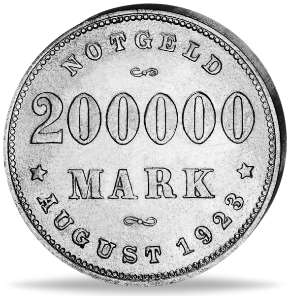 200000 Mark Hamburg - Notgeld Münze Vorderseite