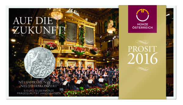5 Euro Neujahrsmünze - Coincard