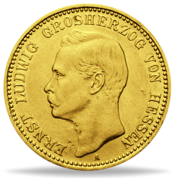 10 Mark Ernst Ludwig Hessen - Vorderseite Münze