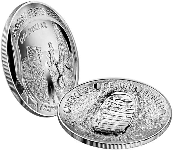 1 Dollar Apollo 11 Mondlandung - Münze in Blister