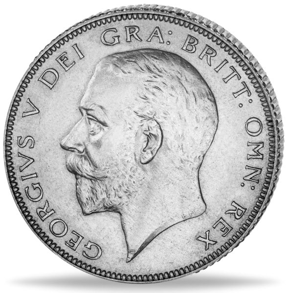 1/2 Crown George V. - Münze Vorderseite
