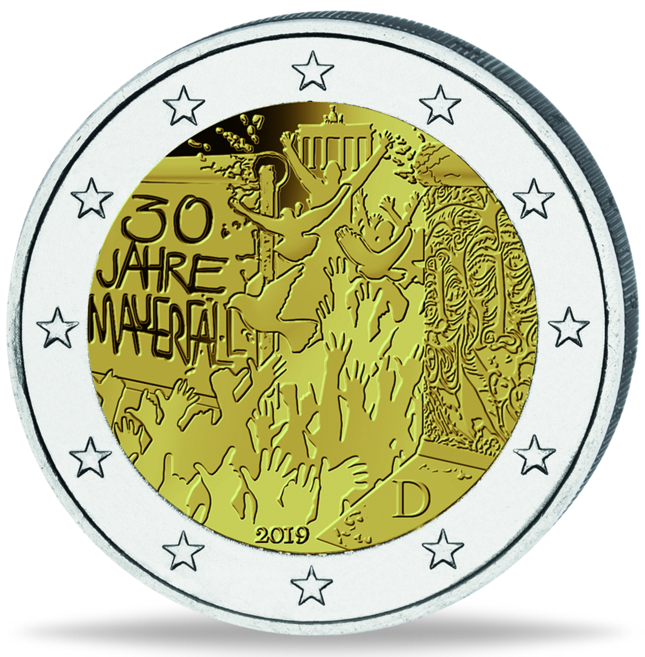 2 Euro Münzen 30 Jahre Mauerfall Fehlprägung 2 Euro 30 Jahre Mauerfall - Prägestätte unserer Wahl | Münzen