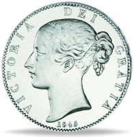 1830 Britische Nickel-Münze Replik – George IV, Walisisches Imperium, Versilbert, Sammlerstück