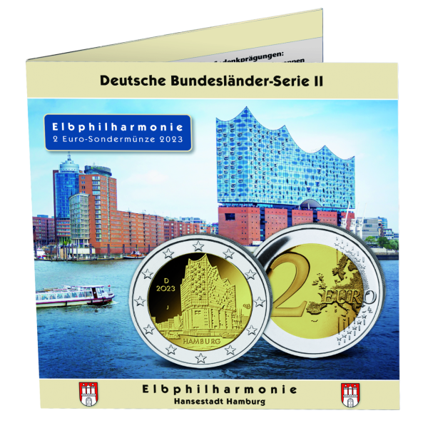 Deutschland, 5x2 Euro Elbphilharmonie, 2023 - Album Vorderseite
