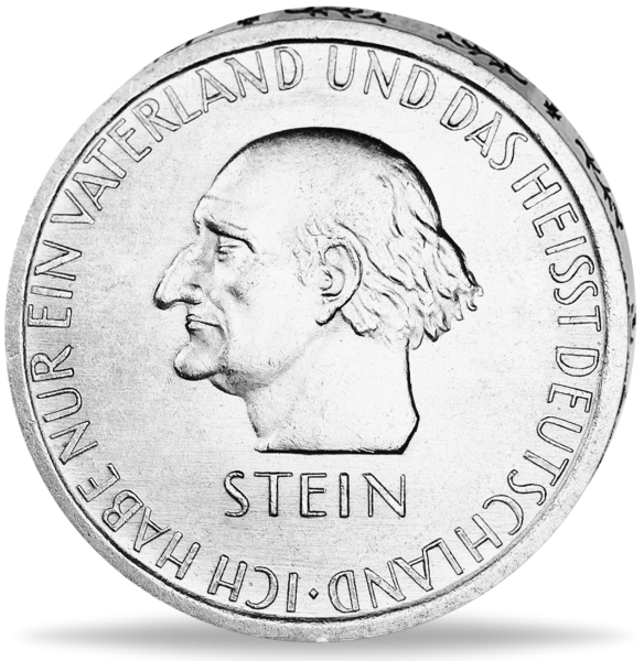 3 Reichsmark „Freiherr vom Stein - A“ 1931 - Silber - Münze Vorderseite