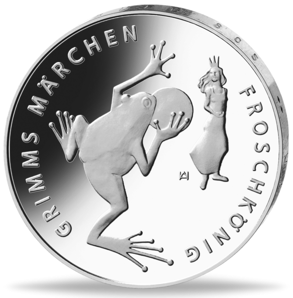 20 Euro Froschkönig - Grimms Märchen - Polierte Platte - Münze Vorderseite
