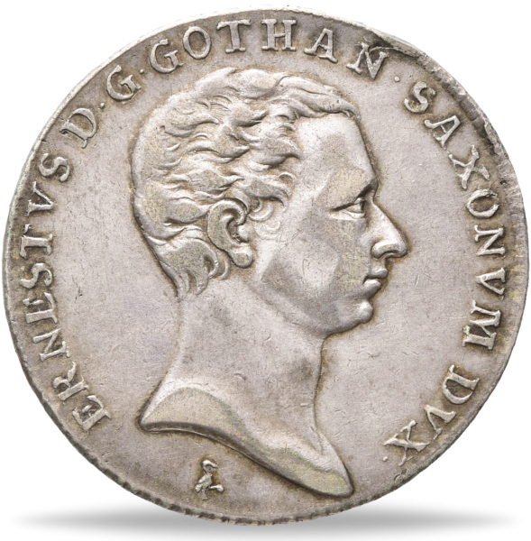 Sachsen-Gotha-Altenburg, Konventionsspeciestaler, Ernst Ludwig Münze Vorderseite