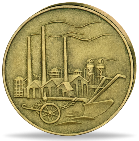 50 Pfennig Fabrikgebäude Stempelglanz - Vorderseite Münze