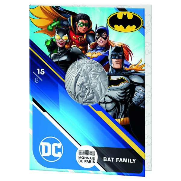 Frankreich, 10 Euro Batman Familiy, 2025, Silber, st - Münze in Coincard