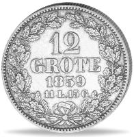 12 Grote Bremen - Vorderseite Münze 12 Grote Bremen - Vorderseite Münze
