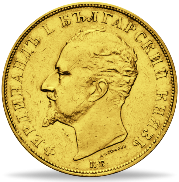 Bulgarien, 100 Lewa 1894 Ferdinand I. - Gold - Münze Vorderseite