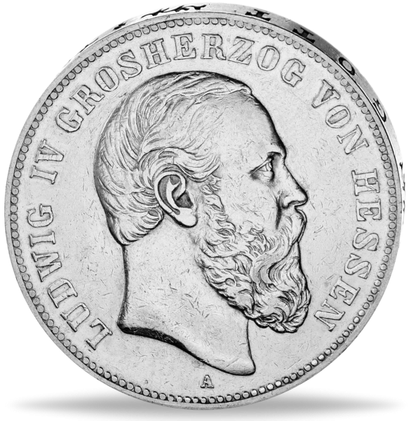 5 Mark „Ludwig IV.“ - 1891 Silber - Münze Vorderseite