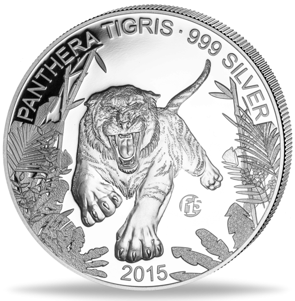 1000 Kip Tiger - Vorderseite Münze
