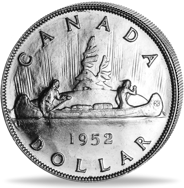 Kanada 1 CAN-Dollar „König Georg VI.“  - Münze Vorderseite