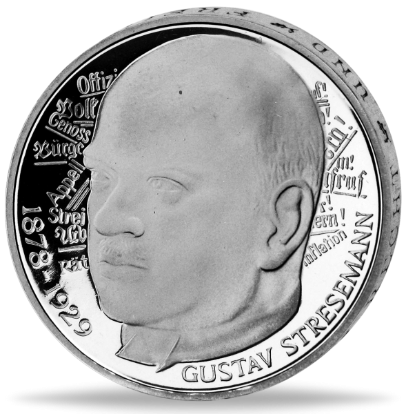 5 DM 1978 Gustav Stresemann - Vorderseite deutsche BRD Münze