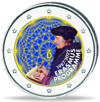 2 E Erasmus Programm Farbappl. - Münze Vorderseite 2 E Erasmus Programm Farbappl. - Münze Vorderseite