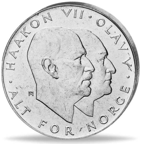 25 Norwegische Kronen 25 Jahre Befreiung - Vorderseite Münze