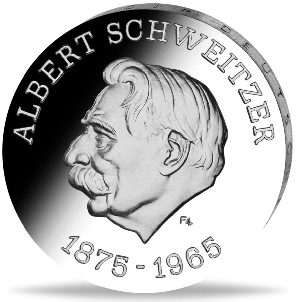 10 Mark der DDR Albert Schweitzer - Vorderseite Münze